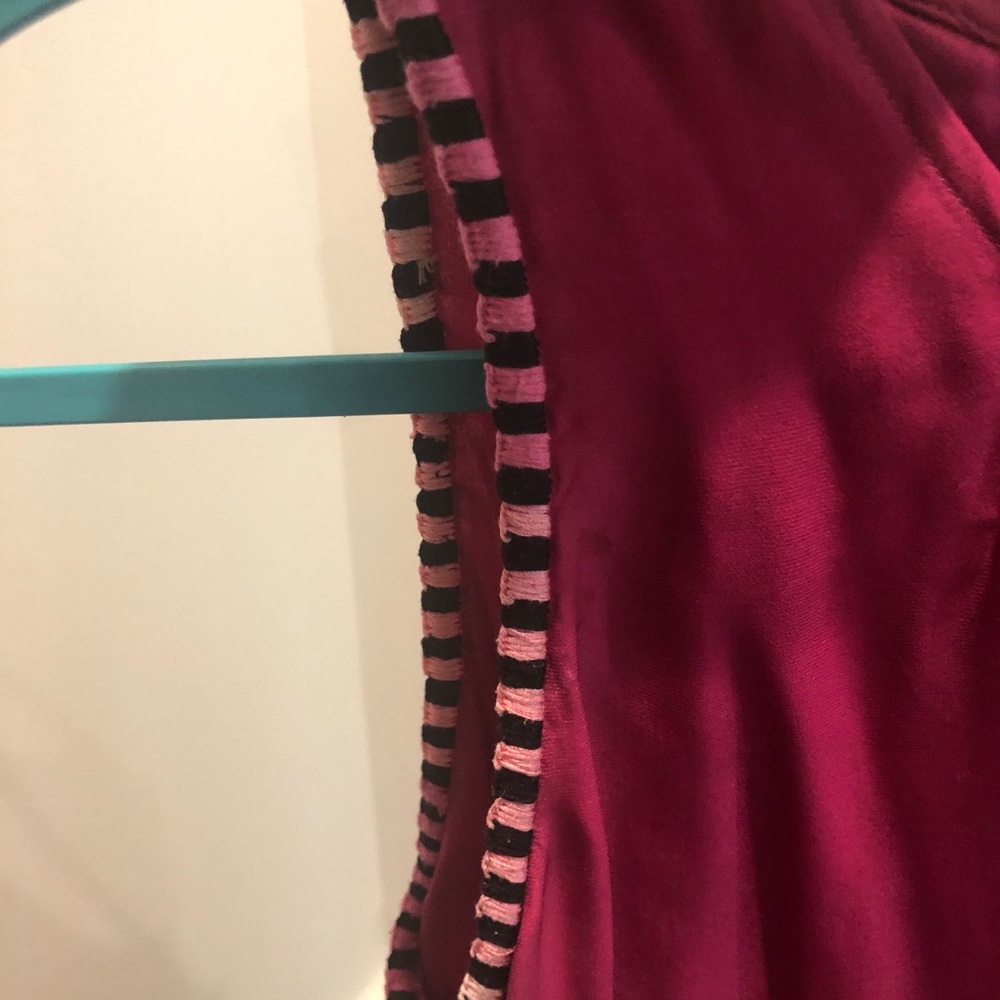Silk open back shirt, Worn once, Size L - Picture 4 of 4